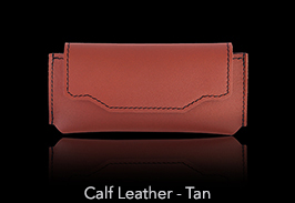 Professional 3 Calf Leather Case - Tan (Handcrafted in Geneva.)