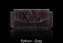 Professional 3 Python Case - Grey (Handcrafted in Geneva.)